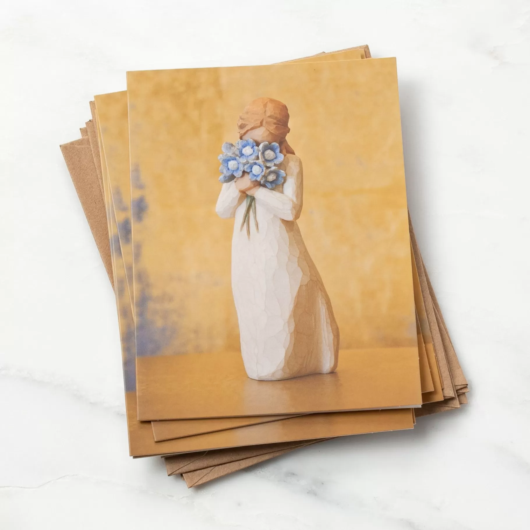 Cheap Willow Tree Forget-Me-Not Notecards—Pack Of 8